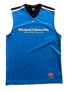 Vintage Nike Minnesota Timberwolves NBA Basketball Practice Jersey Mens Large - Picture 1 of 5