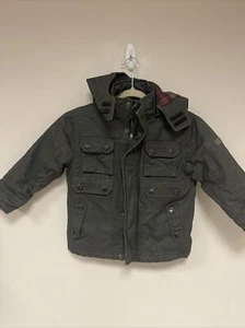 Coogi Jacket winter  Size 4 Boys green military green cargo pockets - Picture 1 of 13