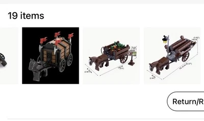 Medieval Carriages and Wagons Building Sets MOCs set of 4 - Image 1 of 4