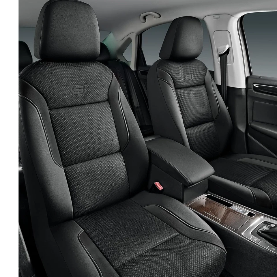 Fit for Hyundai Elantra, Santa Fe, Waterproof Faux Leather Front Car Seat Cover Foto 1 de 1