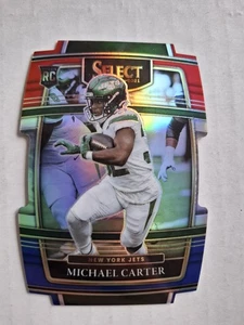2021 Panini Select NFL RWB Die Cut Prizm #71 Michael Carter New York Jets - Bild 1 von 2
