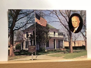 Eisenhower Home and Museum:  Abilene, KS - Vintage Postcard - Picture 1 of 3
