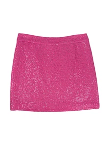 LOFT Hot Pink Barbie Sequin Mini Dress Skirt Wool Blend Size 8 - Picture 1 of 7