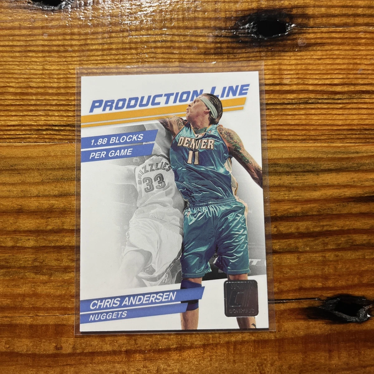 Chris Andersen Basketball Serial Numbered Sports Trading Cards