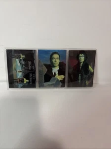 1995 Rocky Horror Picture Show Janet & Brad Chromium Chase Card Set 3 Cards - Picture 1 of 8