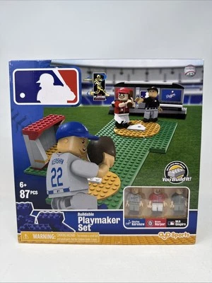 MLB Buildable Toy Set Dodgers Clayton Kershaw/ Washington Bryce Harper. 87 Pcs - Image 1 of 4