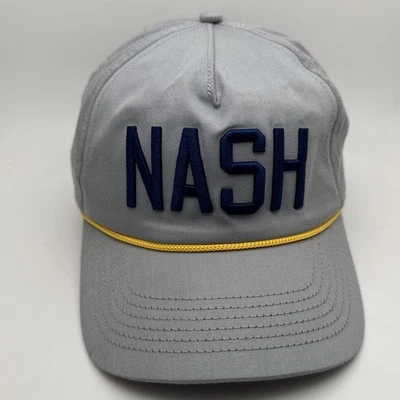 Nash Rope Cap Hat Adult Adjustable Heather Gray The Nash Collection SnapBack - Image 1 of 4