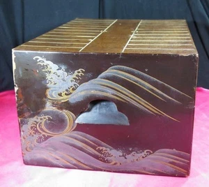 Tablero Wave Makie Sugoroku período Edo JAPÓN Antiguo - Imagen 1 de 10
