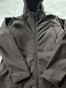 CB SPORT Ladies Hooded Full Zip Soft Shell Black Jacket. Size Large. - Picture 1 of 7