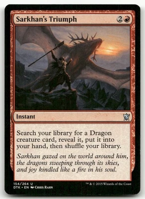 Sarkhan's Triumph #154 (NM) Dragons of Tarkir DTK Magic MTG - Image 1 of 2