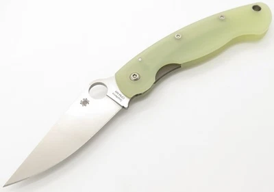SPYDERCO Numbered Military, Jade G-10, Compression Lock, CPM-M4 Steel, C36GM4P - Image 1 of 4