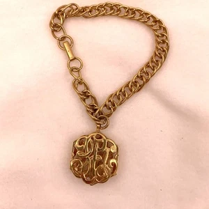 Pulsera vintage Sarah Coventry línea tono dorado filigrana dije bisutería - Imagen 1 de 5