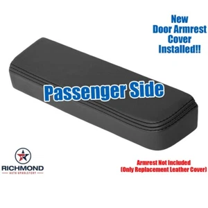 2013 Ford F-250 F-350 Platinum -Passenger Side Door Leather Armrest Cover, Black - Picture 1 of 15