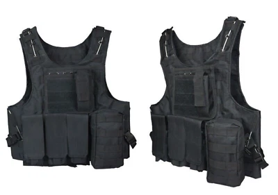Army Military Tactical Vest Molle Combat Assault Plate Carrier Hunting Vest CS - Image 1 of 4