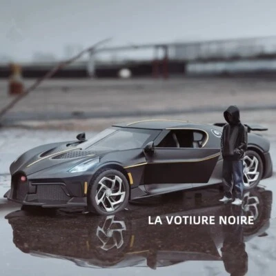 1:24 Bugatti La Voiture Noire 1/24 Diecast Model Car Toy Collection Gift Kids - Image 1 of 4