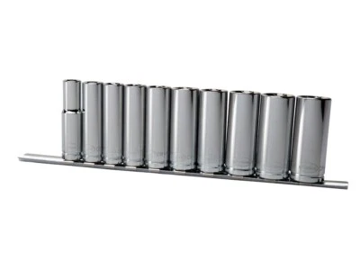 Juego de enchufes profundos métricos Eastwood de 10 piezas de 3/8 pulgadas Foto 1 de 3