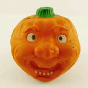 2.5" Halloween Calabaza Russ Cara Loca Squishy Goma Jack O Linterna De Colección - Imagen 1 de 5