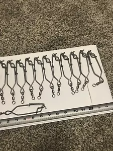 1DZ 6" HD GANG RIG LONG LINE CLIPS SNAPS DUCK GOOSE DECOYS DIVER JERK GEAR 12 PK - Picture 1 of 8