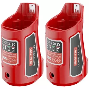 2pack Charger Adapter for Milwaukee M12 12V Lithium Battery 12V USB Power Source - Picture 1 of 17