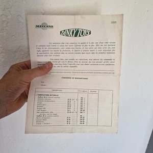 DINKY France  LETTRE revendeurs 1948  nouvelles possibilités dans les livraisons - Imagen 1 de 8