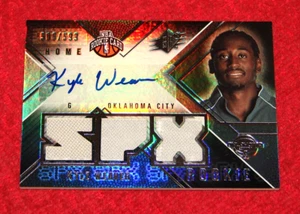 KYLE WEAVER THUNDER 2008-09 SPX JERSEY AUTO RC #151 (OK292) - Picture 1 of 1