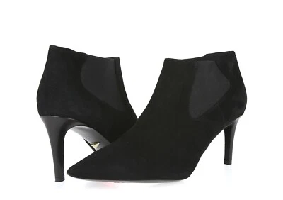 Mujer Diane Von Furstenberg 228725 Negro Gamuza Holter Botines Talla 10 B Foto 1 de 4