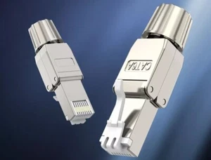 RJ45 CAT7 Netzwerkstecker Werkzeuglos Netzwerk LAN Stecker Verlegekabel AWG23 - Bild 1 von 7