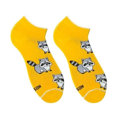 Calcetines bajos naranja mapache | Algodón acogedor | Perfecto para un estilo juguetón Foto 1 de 2