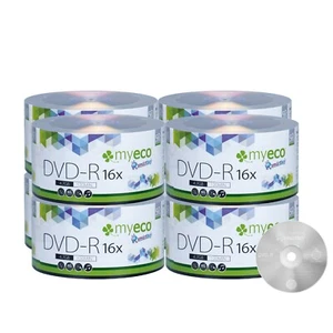 400 Pack MyEco DVD-R DVDR 16X 4.7GB Economy Branded Logo Blank Recordable Disc - Afbeelding 1 van 3