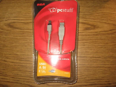 NEW 6ft RCA PC stuff USB 2.0 male A/B mini printer data cable Computer Labtop! - Image 1 of 4