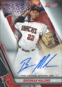 Bowman's Best Brennan Malone 2019 Best of 2019 automático Arizona Diamondbacks - Imagen 1 de 1