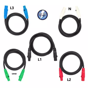 Extension Feeder Cables 5 ft 4/0 Set of 5 (LV) standard 405 ampacity - Picture 1 of 2