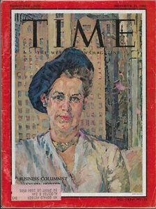 Time Magazine Business Columnist Sylvia Porter November 28 1960 - Picture 1 of 1