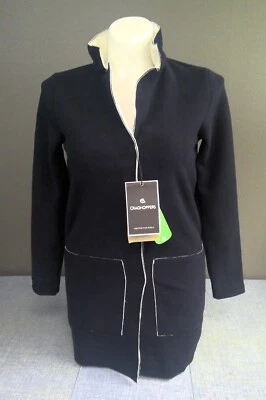 Chaqueta larga polar azul marino con botones a presión Craghoppers para exteriores S/6 nueva con etiquetas Foto 1 de 4