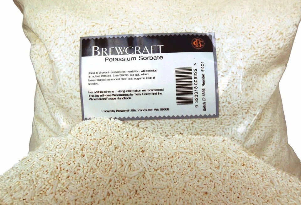 POTASSIUM SORBATE - 1 oz.- 55 lbs.- BULK DISCOUNT PRICING!! - Image 1 of 1