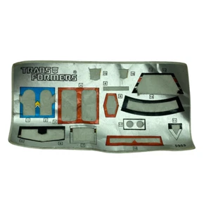 Transformers G1 Smokescreen used sticker sheet 261A - Picture 1 of 2