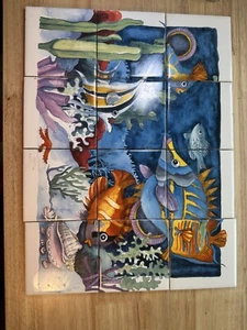 Jeffrey Court 12 Stück Water World Wandbild Mosaikfliesen für Spritzschutztheke - Bild 1 von 7