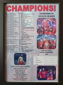 Liverpool 2020 Premier League champions - framed print - Picture 1 of 2