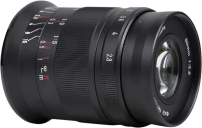 7artisans 60mm F2.8 II 1:1 Manual Focus Macro lens For Canon Nikon Sony Fuji M43 - Image 1 of 4