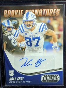 2021 Chronicles Threads Draft Picks Noah Gray Rookie Auto RC CHIEFS TS-NGY Green