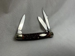 VINTAGE 1980s CAMILLUS #76  3 BLADE FOLDING POCKET KNIFE USA NICE - Picture 1 of 10