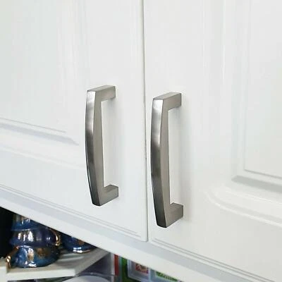 SLIMLINE KITCHEN CABINET CUPBOARD DOOR DRAWER HANDLE BRUSHED BRASS BAR NICKEL - Image 1 of 4