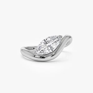 VS1 D Color- 1.70ct Marquise Cut Lab Grown Diamond Soliatire Ring - Picture 1 of 2