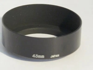 *** * 43mm Vivitar Metal Lens Hood #43-du1 *** * - Imagen 1 de 1