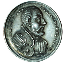 Brandenburg Ansbach 1730 Unc Silver 1 Ducat High Relief Pattern Coin Niemcy Rar