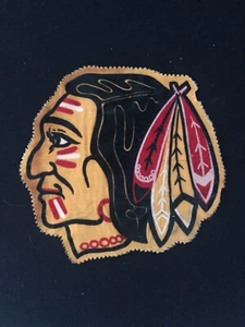 Vintage Chicago Black Hawks NHL Throwback Hockey Patch, 7 Inch, Cloth - Picture 1 of 4