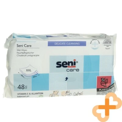 SENI CARE Wet Disposable 48 Wipes Delicate Cleansing with Vitamin E - Image 1 of 4