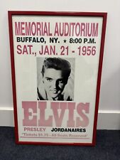 Framed Concert Poster - Elvis Presley In Memorial Auditorium, Buffalo, NY 1956