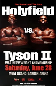 Estampado artístico en pared para el hogar - póster deportivo vintage - HOLYFIELD VS TYSON 2 - A4,A3, A2,A1 - Imagen 1 de 1
