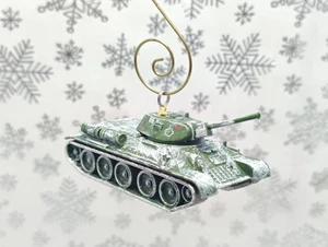 WW2 Soviet T34 Tank 8th Army Battle for Stalingrad War Custom Christmas Ornament - Picture 1 of 8